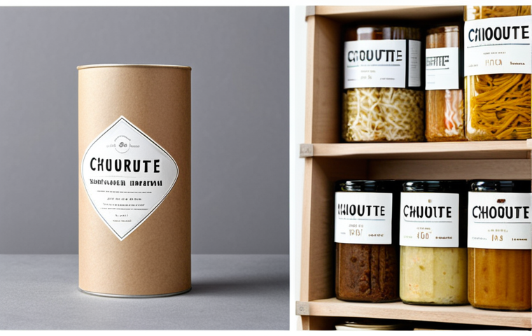 발효식품의 현대적 패키징 디자인 - Transparent Jar Authenticity**

"A beautifully arranged selection of *légumes lacto-fermentés* in a ...